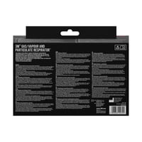 Semimască respiratorie 3M 4251+ A1P2 pentru vapori organici, ideală pentru vopsire prin pulverizare și șlefuire, cu filtre integrate și design ușor 5