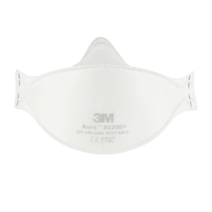 Mască de protecție respiratorie 3M Aura 9320D+ FFP2, fără valvă, mască de unică folosință cu filtru de particule, câștigătoare a testului Stiftung Warentest, 5 buc.