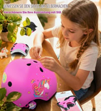 Set de protecție pentru copii cu unicorn, 4 piese – Genunchiere și cotiere pentru fete, pentru role, bicicletă, skateboard, cu geantă de transport 3