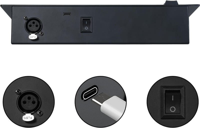 40 csatornás DMX512 DJ Kontroller Beépített Akkumulátorral Színpadi Világításhoz
