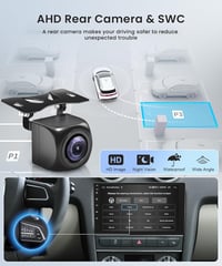 Wireless Carplay Android 13 Autórádió 2 DIN Audi Q5 2010-2018 - 9" GPS Navigáció, WiFi, Bluetooth, 2GB+64GB, Kormányvezérlés 6
