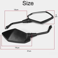 Kaser univerzális visszapillantó tükör szett motorokhoz, ABS, fekete, 8mm 3