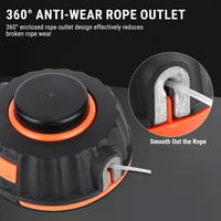 Uadme M10x1.25 Damilfej Szett Fűkaszához - Kompatibilis MX557, P4500, PP125, PP136E, PPB200E, PPB350, PPB32SST Modellekkel, Tartós Fűnyíró A 5