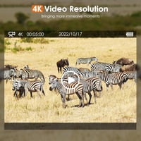 TOMSHOO 36MP 4K WiFi vadkamera, 120° érzékelő, éjjellátó, vízálló, 32GB SD kártyával 3