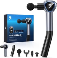 RENPHO Reach LED kijelzős masszázspisztoly levehető nyéllel, szürke 1