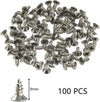 DDHOMIN 100 db Műanyag Zsanér Tipli Készlet Csavarokkal - Ajtózsanér Javító Dübel Szett Fehér Nylon Bővítő Tiplik M4x8 mm 6