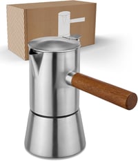 LAMBDA COFFEE Indukciós Eszpresszó Főző 100ml, 1-2 Csészés, Kempingezéshez 1