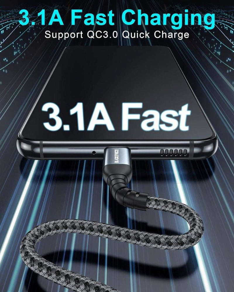 Samsung Galaxy USB-C gyorstöltő kábel, 3.1A, 2db szürke