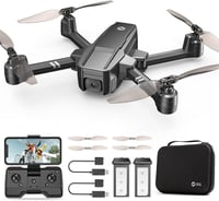 Holy Stone HS440 Összecsukható Drón 1080P Kamerával - 40 Perc Repülési Idő, 2 Akkumulátor, FPV Élő Közvetítés, Hangvezérlés, Gravitációs Érz 1