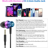 XiaoMi Redmi és Samsung Galaxy kompatibilis mágneses HiFi fülhallgató mikrofonnal, 3.5mm jack 2