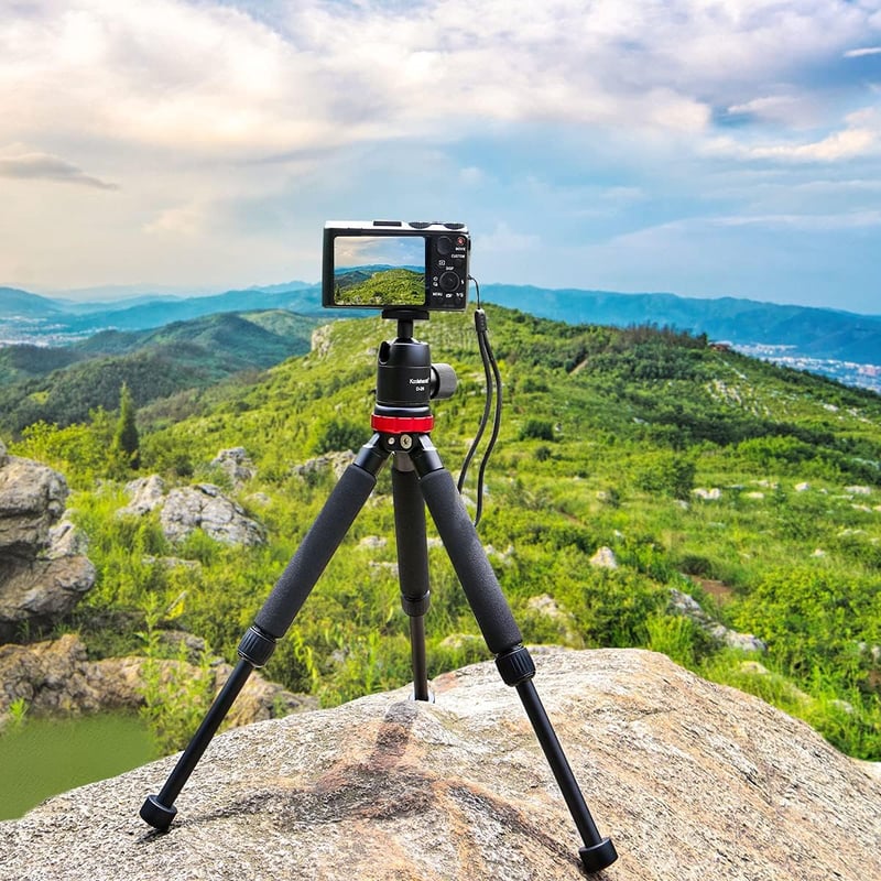 Koolehaoda mini asztali állvány gömbfejjel Canon és Nikon DSLR fényképezőgépekhez (MT-02 + D4)