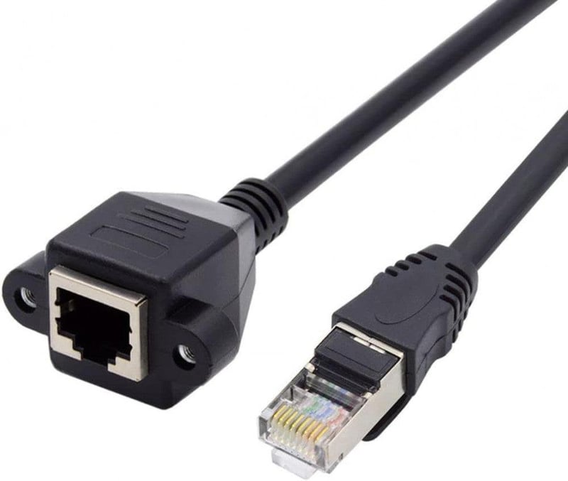 Cat6 Ethernet kábel 90 fokos - RJ45 hálózati hosszabbító, FTP/STP/UTP kompatibilis