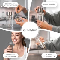Prémium üveg teapalack beépített szűrővel, 270 ml 2