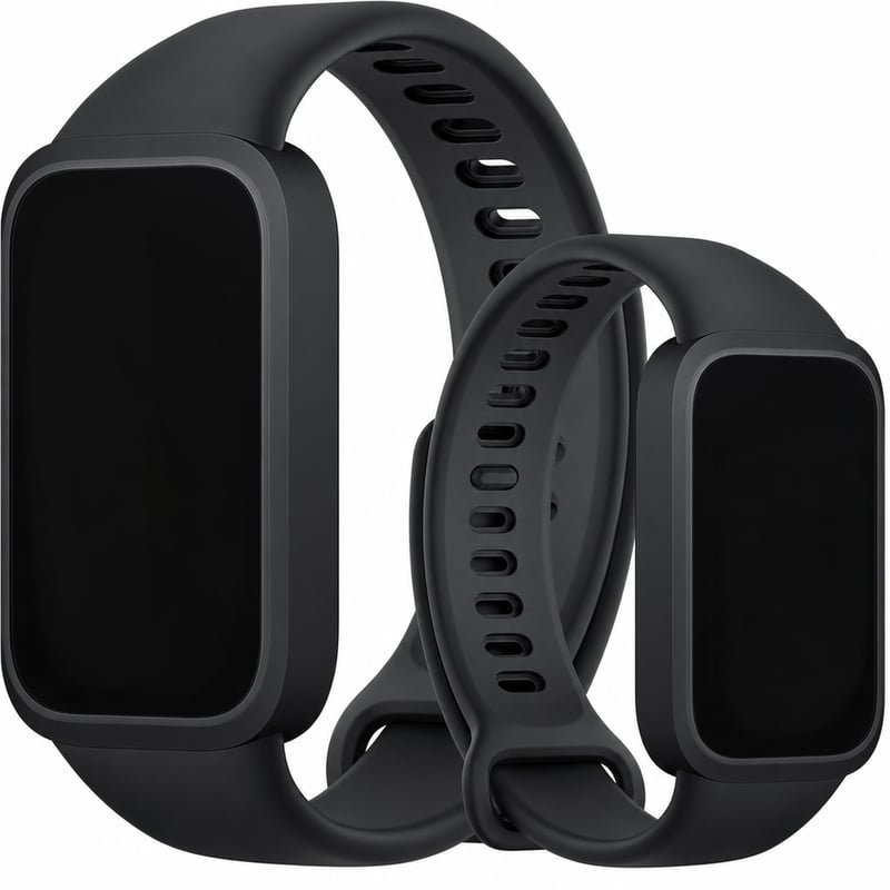 Pametna narukvica Xiaomi Smart Band 9 Active, crna, 37 mm TFT zaslon, mjerač pulsa, 5 ATM, 18 — neispravno, za dijelove (stanje: vidi 2. sliku)