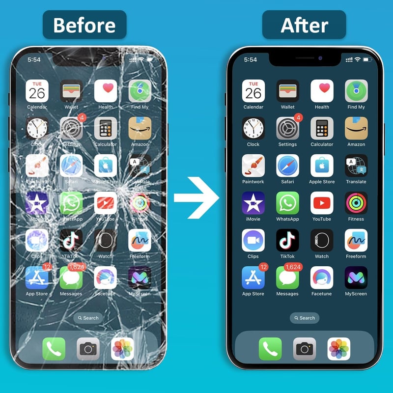 Brinonac iPhone 13 kijelző csere szett 6.1" Full HD Retina LCD érintőképernyő