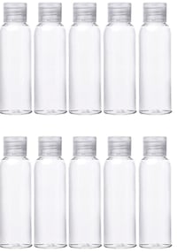 10 db-os Utazó Flakon Szett 100ml - Repülőre, Kézipoggyászba 1