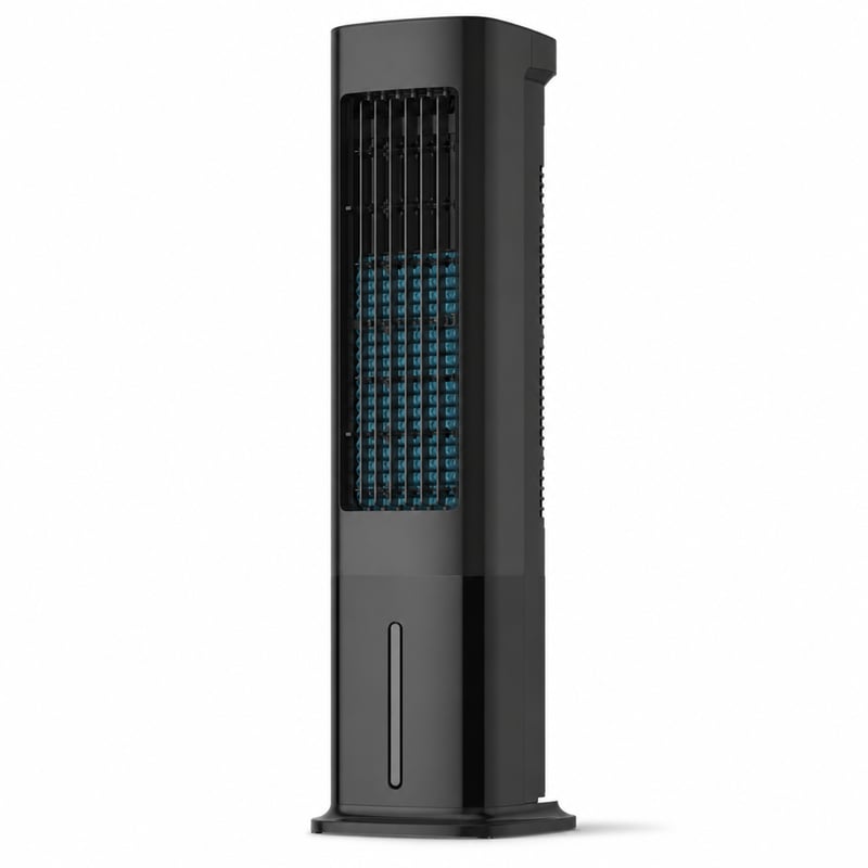 Odparovací vežový ventilátor Pelonis 5 l, ochladzovač vzduchu a zvlhčovač 3 v 1, 3 – bez 2 chladiacich vložiek (stav: pozri 2. obrázok)