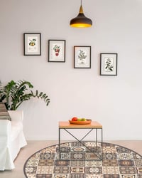 Panorama PVC Konyhai Szőnyeg 60x110 cm - Barna Csempemintás Padlószőnyeg, Csúszásmentes, Vízálló, Lángálló, Hipoallergén, Spanyol Gyártmány 3