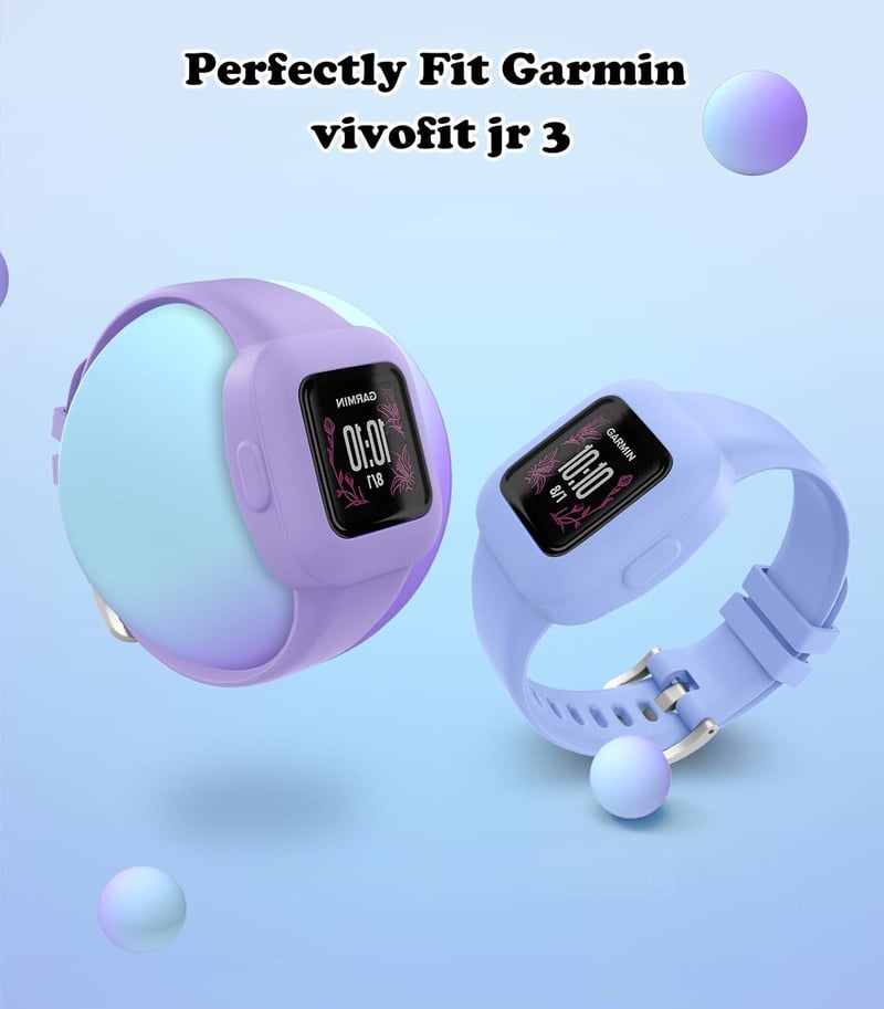 MoKo 3 db Szilikon Szíj Garmin Vivofit JR 3 Okosórához - Gyorsan Cserélhető Sport Pánt Gyerekeknek