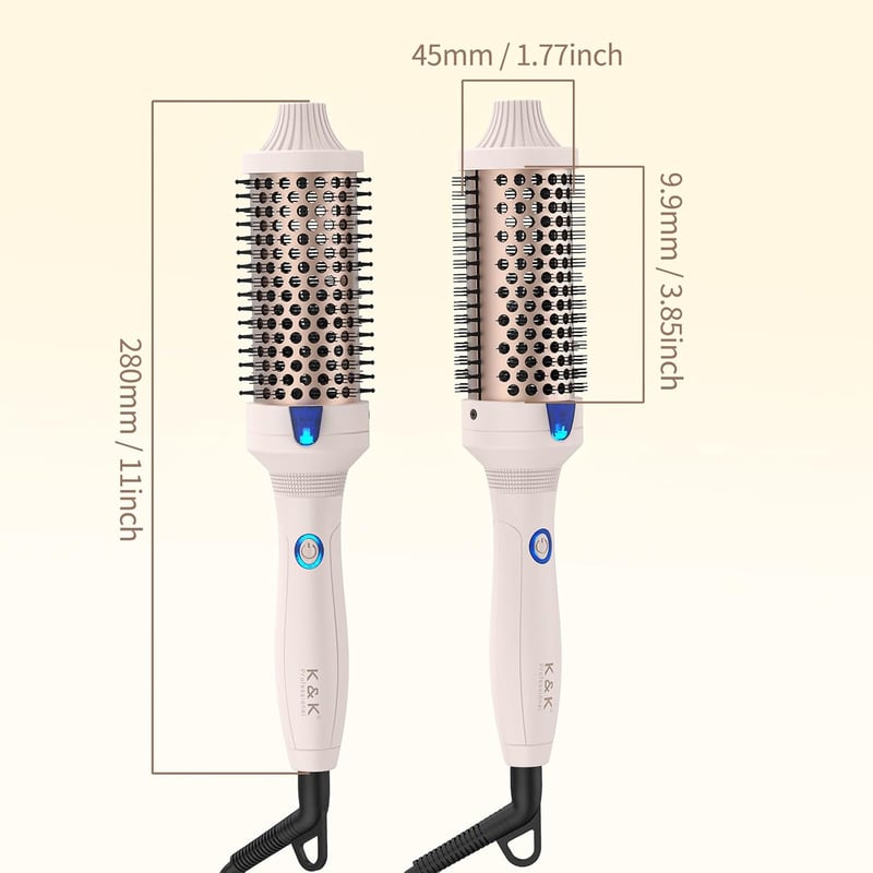K&K Keratin Védő Ionos Hőkefe 45mm - 2in1 Hajegyenesítő és Göndörítő