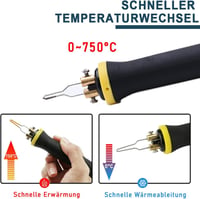 Profi 100W-os pirográf készlet 23 heggyel, állítható hőmérséklettel, fára, bőrre 6