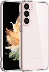 Samsung Galaxy S23 5G átlátszó védőtok, kemény hátlappal és puha kerettel 1
