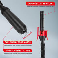 Elektromos Üzemanyag Szivattyú Automatikus Leállítással - Olaj és Dízel Folyadék Átemelő Pumpa 3 Adapterrel, 9 L/perc 4