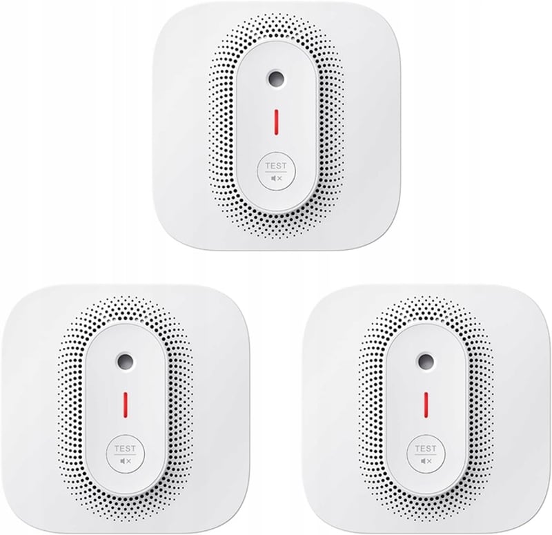 X-Sense Vezeték nélküli Füstérzékelő Szett (3 db) – WLAN, Hangos Riasztás, 500 m Hatótáv, Cserélhető Elem