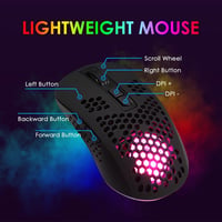 KUIYN 61 gombos RGB gaming billentyűzet + optikai gamer egér + egérpad szett 6