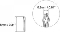 Ezüst 8mm-es Óraszíj Biztonsági Tű Szett - 15 darabos 2