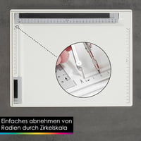 OfficeTree A4-es rajztábla szett - Fehér, hordtáskával és vonalzókkal 5