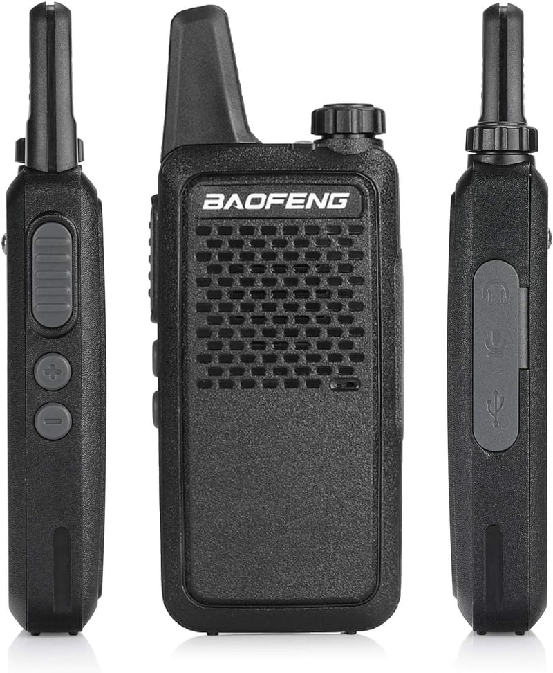 Baofeng GT-22 PMR 446 Walkie Talkie szett, 3km hatótáv, 16 csatorna, headsettel (4db)