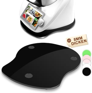 Klizna podloga za Thermomix TM6 TM5 – Crna akrilna podloga za Vorwerk kuhinjski robot