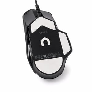 Mouse de gaming cu fir Logitech G G502 X, senzor HERO 25K, switch-uri LIGHTFORCE, negru — defect, funcționează parțial