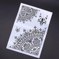 Virágmintás Rajzsablonok Scrapbookinghoz és Kézművességhez - Fehér 3