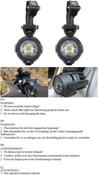 SUPAREE Motorrad LED Scheinwerfer 40W Nebelscheinwerfer Szett (2db) 10