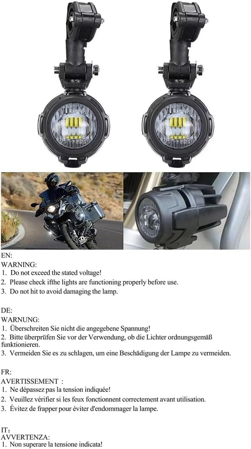 SUPAREE Motorrad LED Scheinwerfer 40W Nebelscheinwerfer Szett (2db)