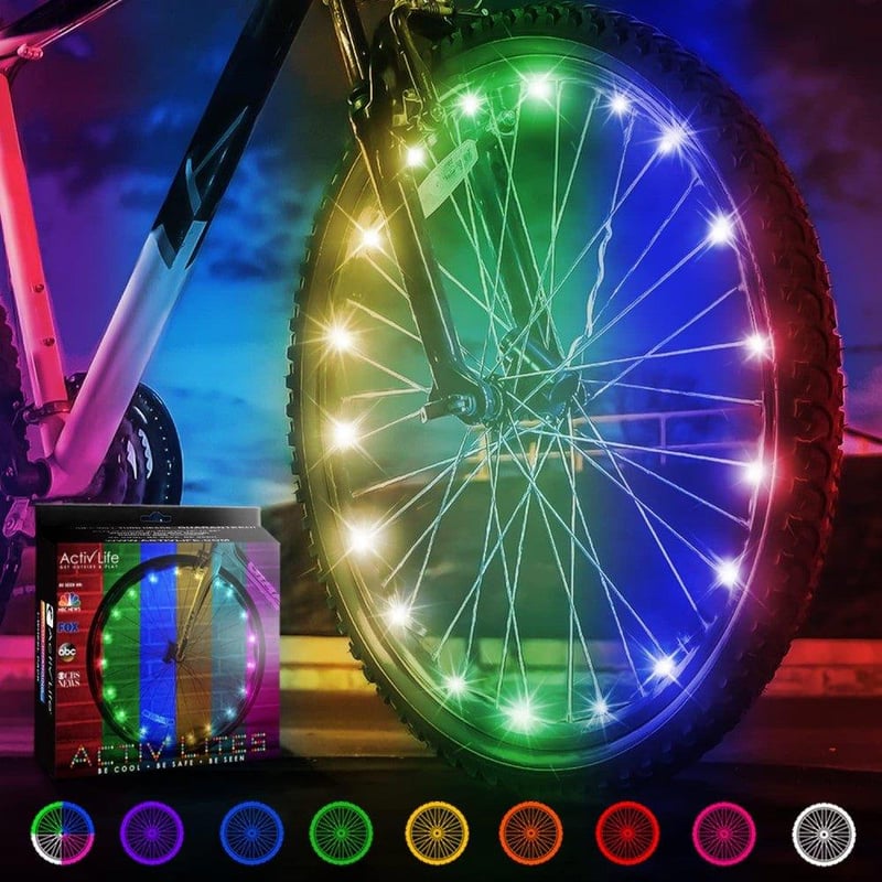 Activ Life Vízálló LED Kerékvilágítás - Színes, Akkumulátoros