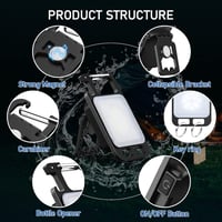 Lsnisni 1000 lumenes mini LED kulcstartó lámpa, USB-C tölthető, 2 db-os szett 2