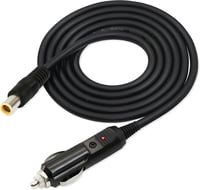 GINTOOYUN Autós Szivargyújtó - DC 7.9x0.9mm Adapter Kábel 12V 2A, 1,5m - Kamera, DVR, GPS, Bluetooth Hangszóró Töltő LED Jelzőfénnyel 1