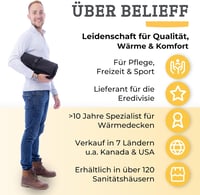BELIEFF Kerekesszék Takaró 140x90x35 cm - Vízálló, Szélálló Polár Pléd Kézmelegítő Zsebekkel - Kültéri Használatra, Dupla Béléssel, Nyitott  7