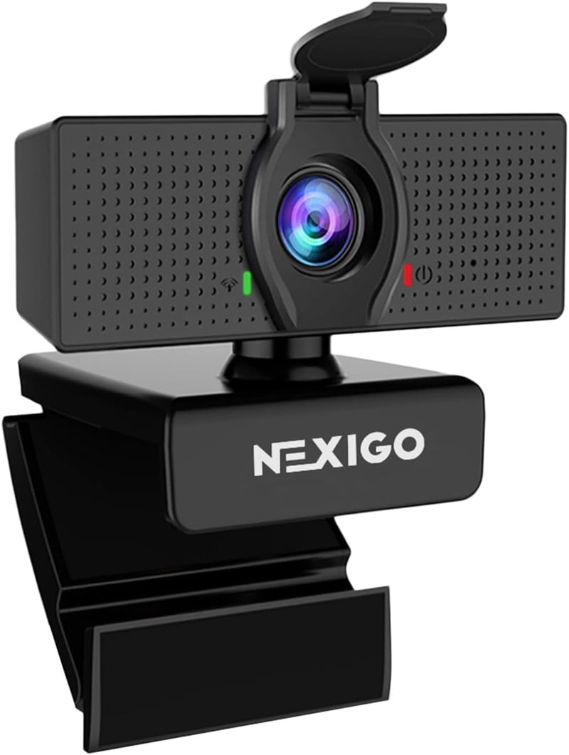 NexiGo N60 1080P HD webkamera mikrofonnal, 110° látószöggel, Zoom/Skype kompatibilis