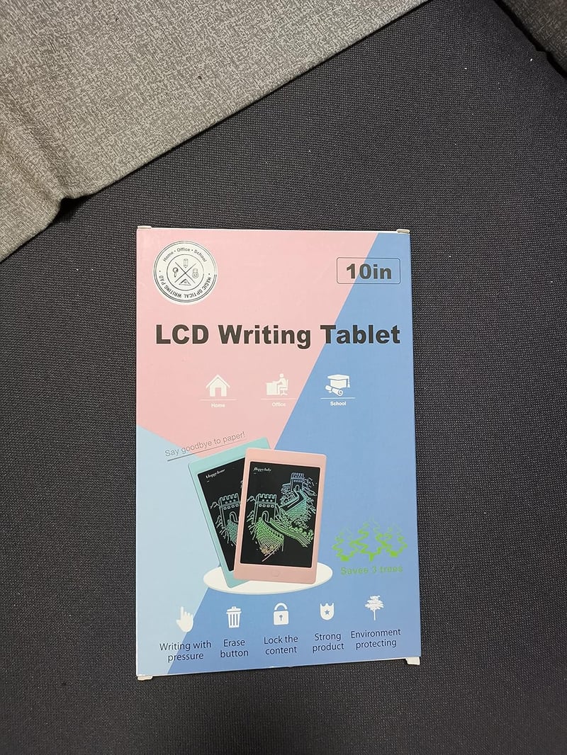 J&J 10 colos LCD rajztábla, kék - Digitális jegyzetfüzet iskolába, irodába
