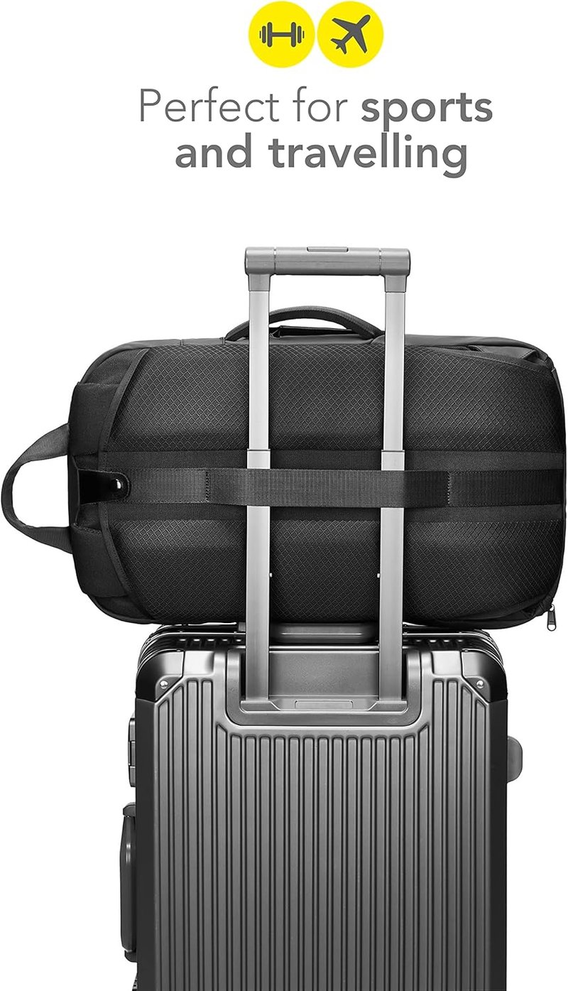 Fitgriff Fekete Sporttáska Rucksak Funkcióval - Cipő- és Laptoptartóval (25L)