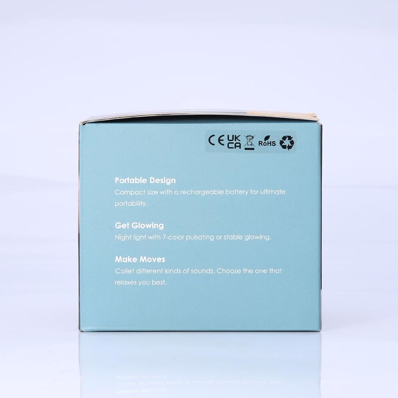 ORIA Fehérzaj Gép 40 Hanggal, Éjjeli Fénnyel és Bluetooth Hangszóróval Babáknak