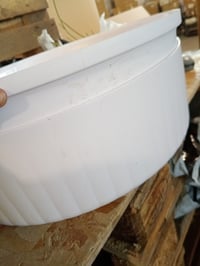 Lifewit XXL macskaalomtartó virágcserép formában, fehér, szénszűrővel és lapáttal, 48x48x50 cm — foltos felület (állapot: lásd a 2. képet) 2
