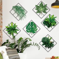 Droomhuis Növény Falmatrica Szett - 6 db Önálló Átlátszatlan Virág Falikép Konyhába, Nappaliba, Gyerekszobába, Fürdőbe - Modern Herbárium St 4