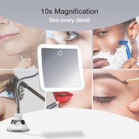 Fancii 10x nagyítós, LED-es, hajlítható kozmetikai tükör - 3 színhőmérséklet, USB töltés 2