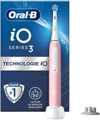 Oral-B iO-3S Elektromos Fogkefe Rózsaszín - Újratölthető, Kerek Fejjel, Időzítővel, Felnőtteknek, Akkumulátoros 12