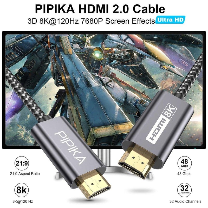 LG 8K HDMI 2.1 hosszabbító kábel, 1m, szürke, 60Hz